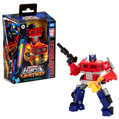 Optimus Prime blaster accessory attachable in both robot and truck modes.