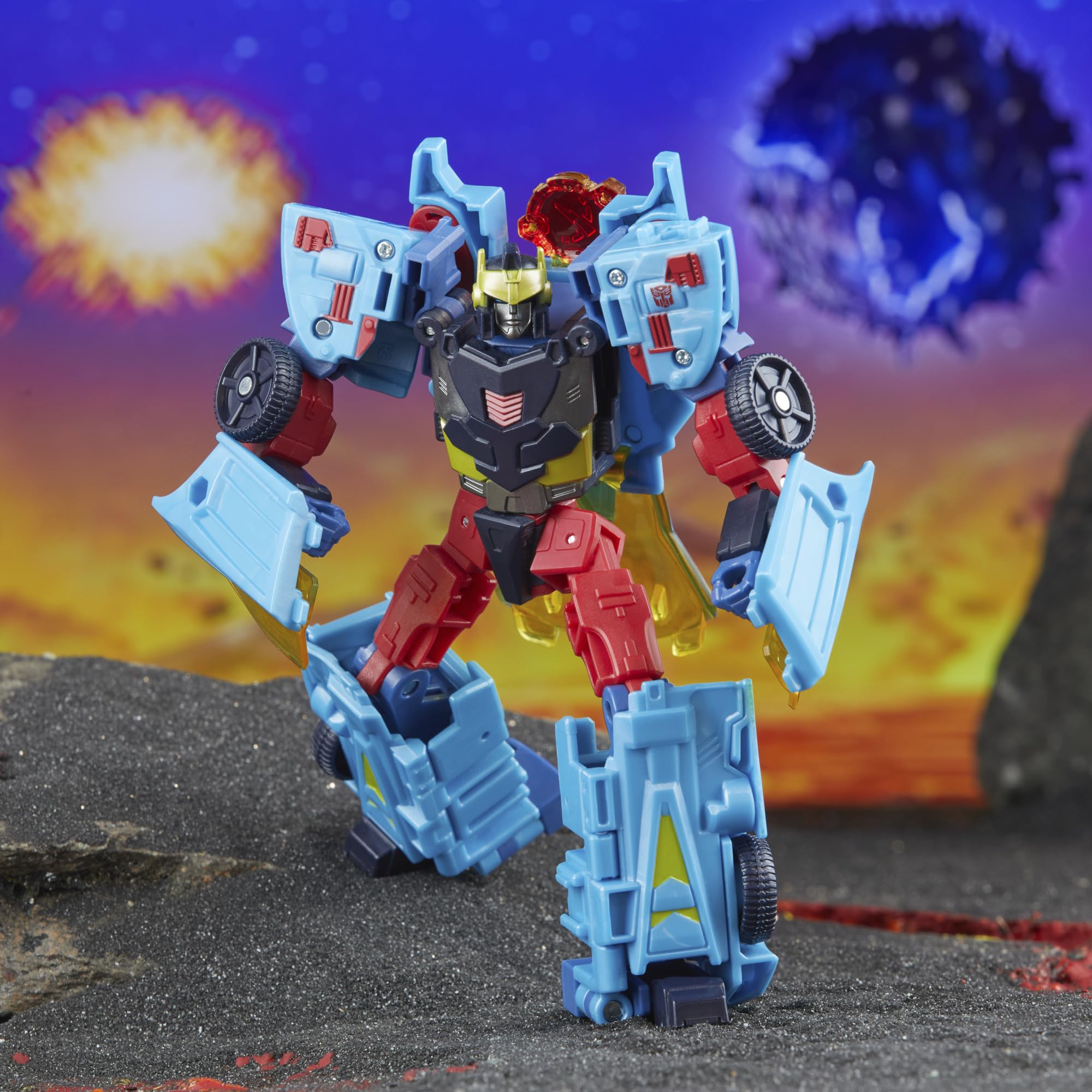 Transformers Legacy United Hot Shot figure celebrating 40 years of history.