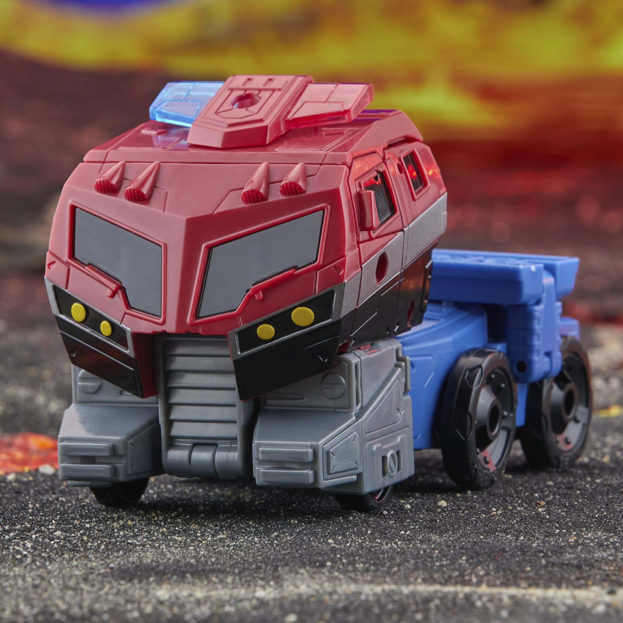 Transformers Legacy United Optimus Prime with Ion Axe accessory for action poses