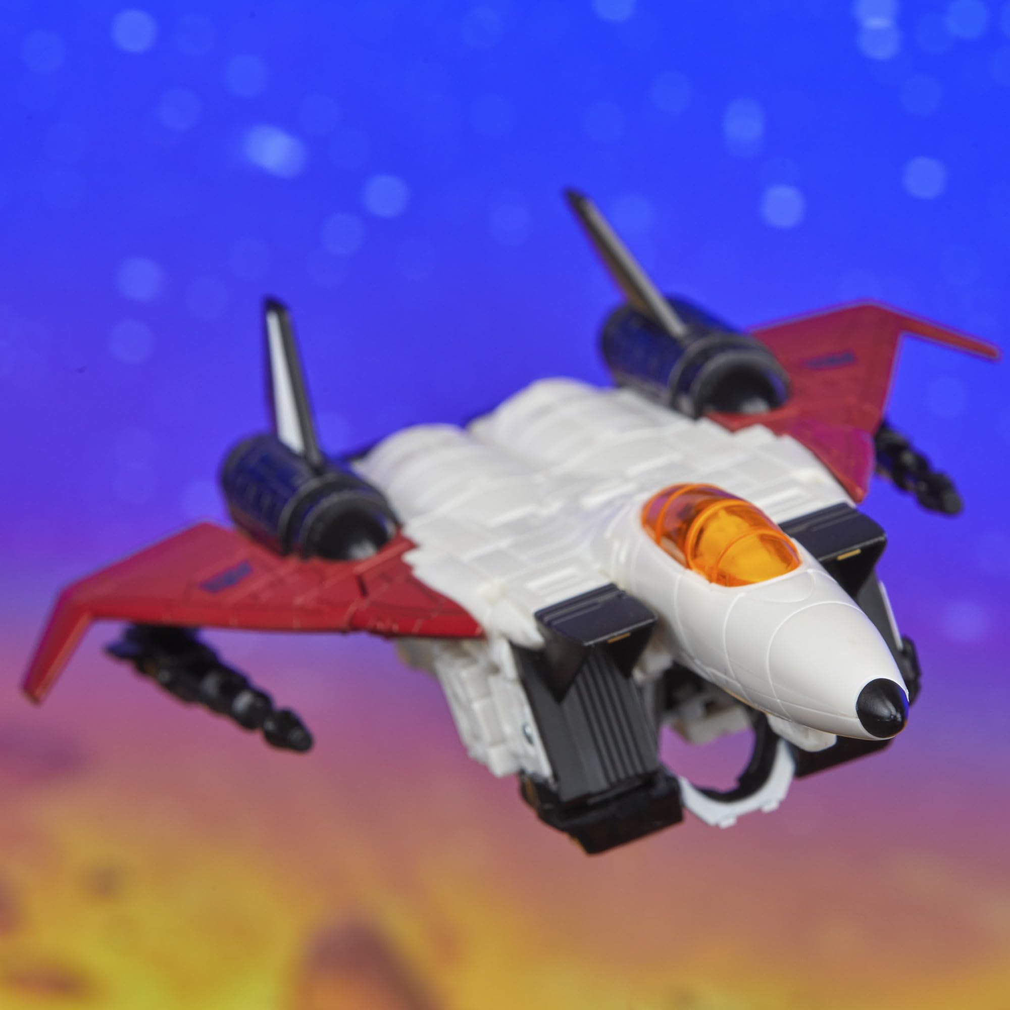 Transformers Legacy United Ramjet collection display pose on shelf