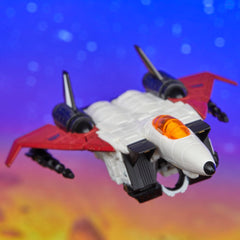 Transformers Legacy United Ramjet collection display pose on shelf