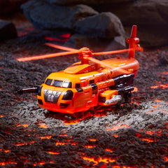 Accessories include two blasters and three rescue stretchers for versatile play