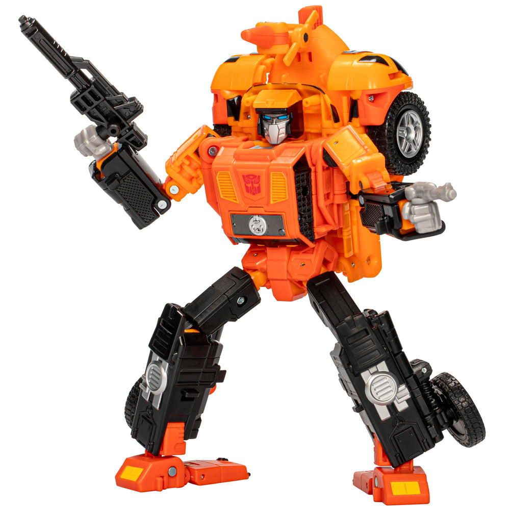 Transformers Legacy United Sandstorm front view for authentic display and dynamic posing