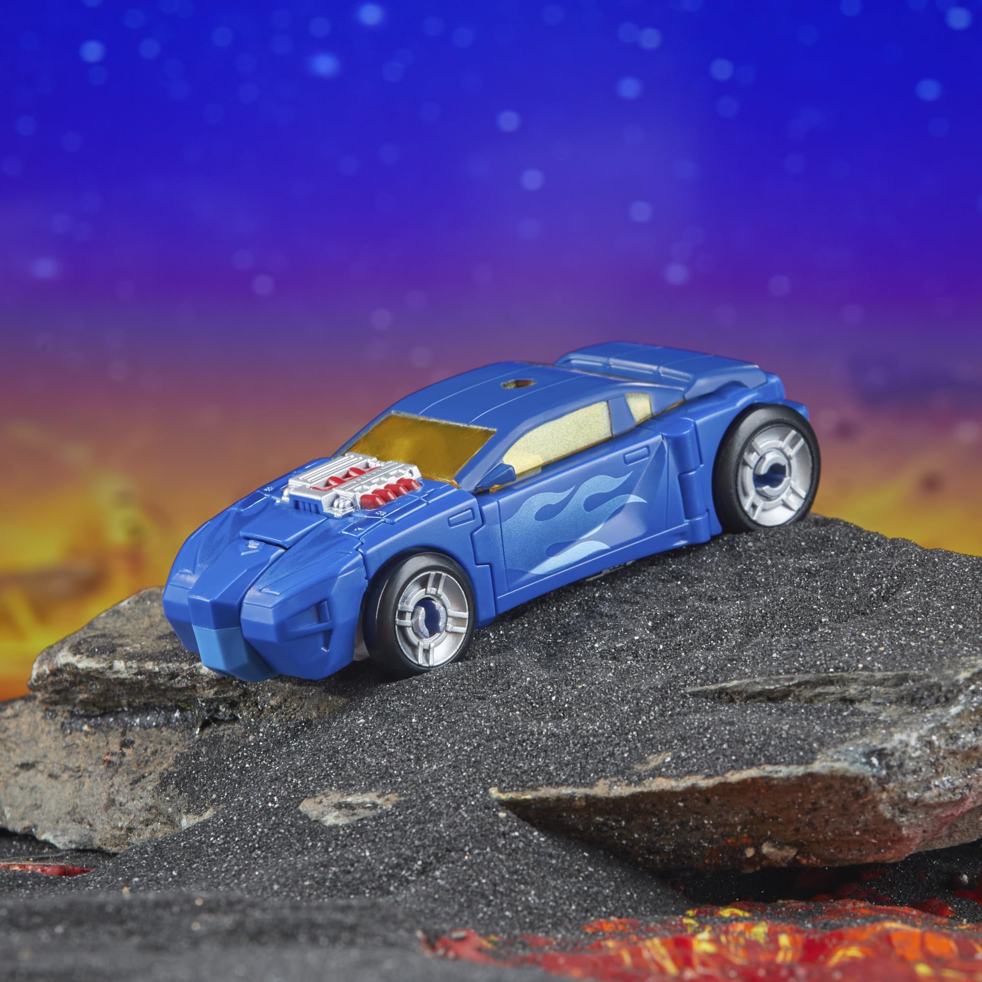 Transformers Legacy United Side Burn display-ready figure on shelf.