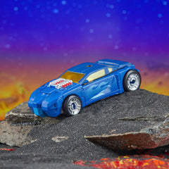 Transformers Legacy United Side Burn display-ready figure on shelf.