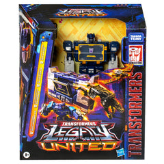 Transformers Legacy Soundwave Rumble cassette included for nostalgic conversion sequences.