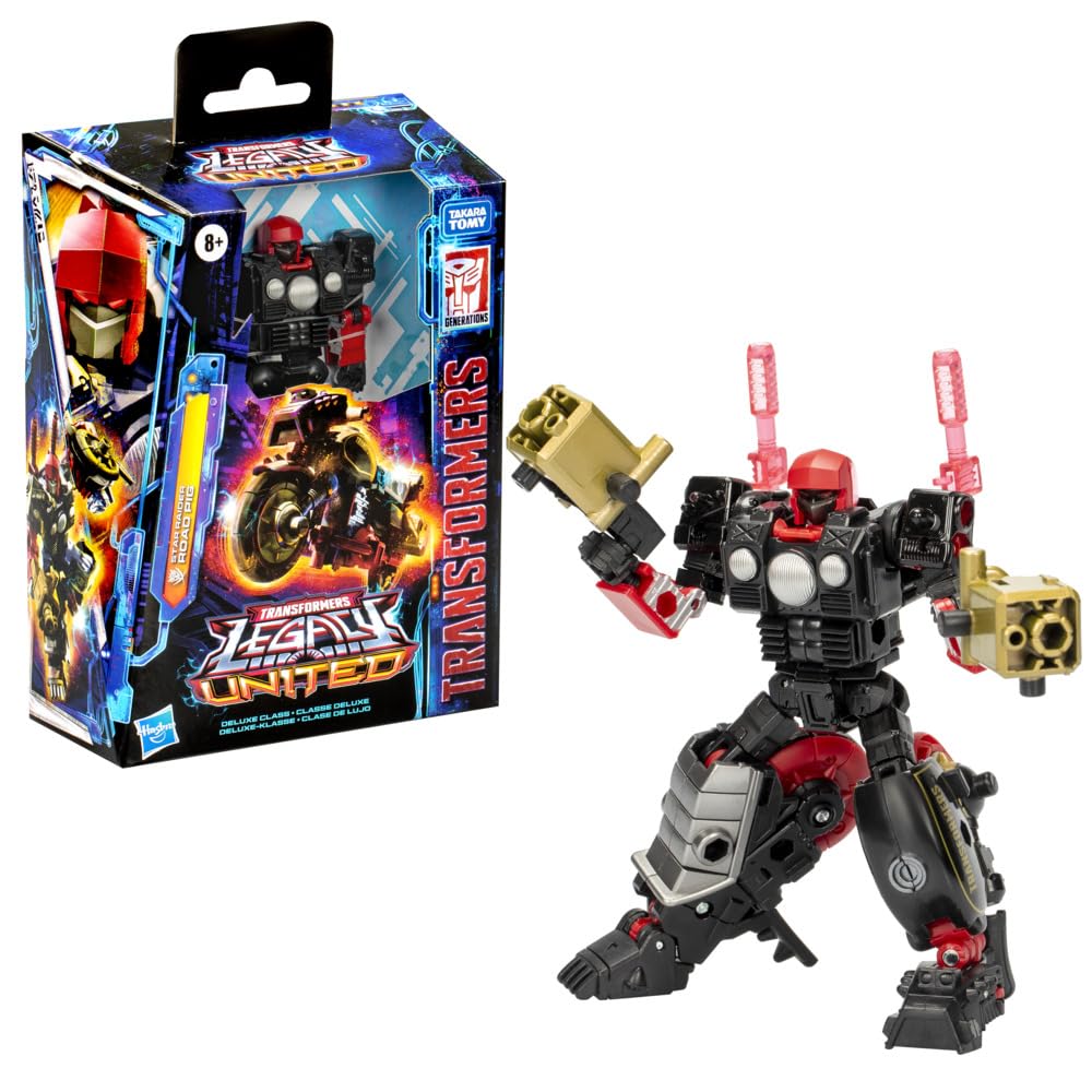 Transformers Legacy United Star Raider Road Pig front view for display-ready collection.