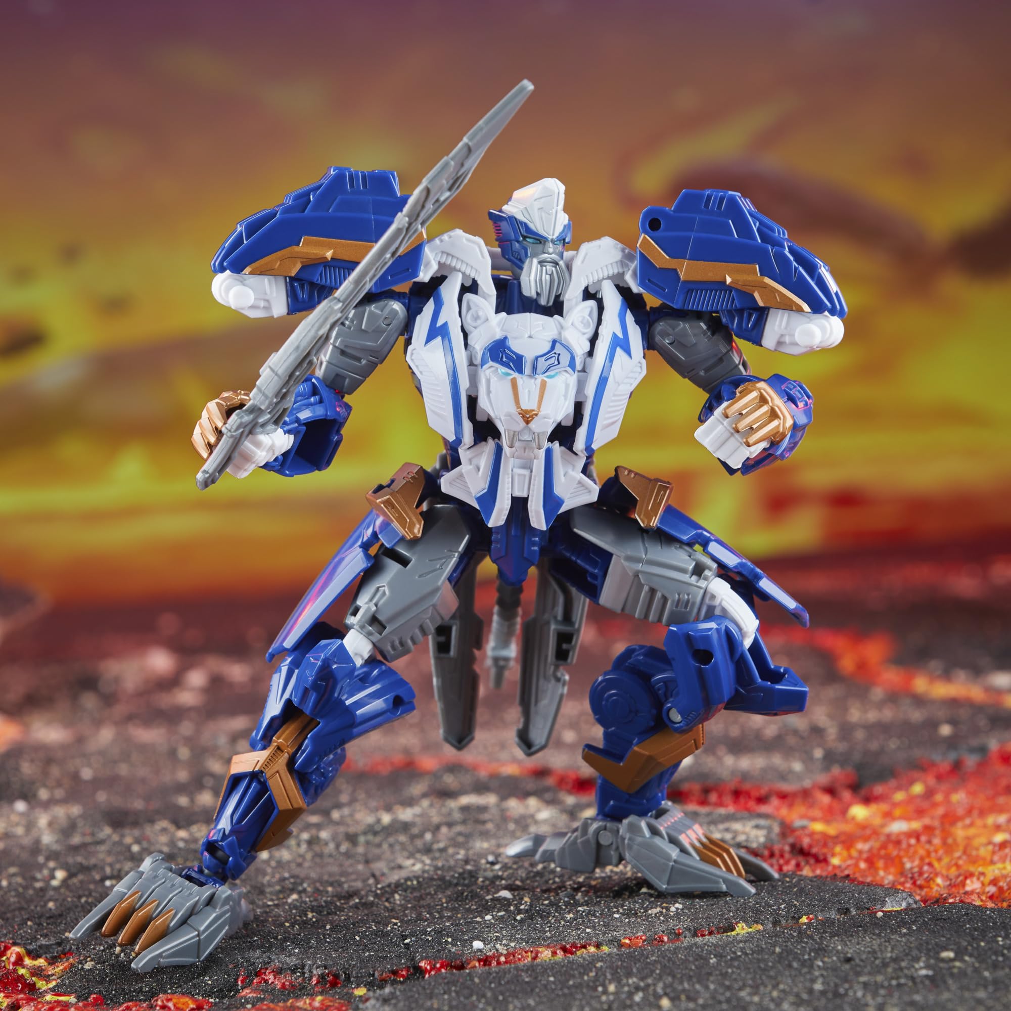 Transformers Legacy United Thundertron leg articulation for stable stances.