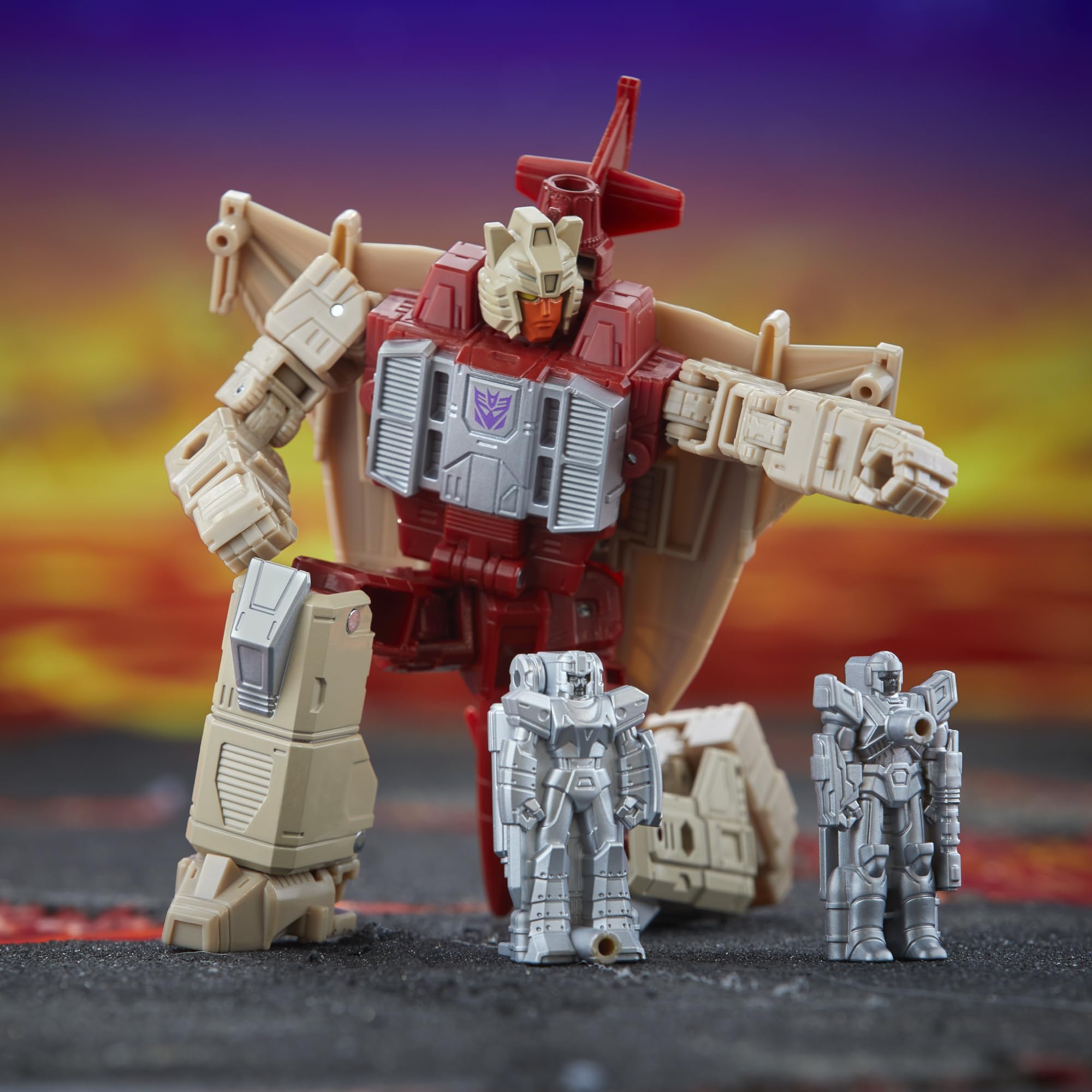 Transformers Legacy Windsweeper robot mode with jet alt for action poses