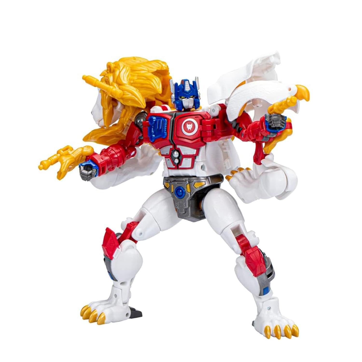 Transformers Leo Prime robot mode ready for action play and display.