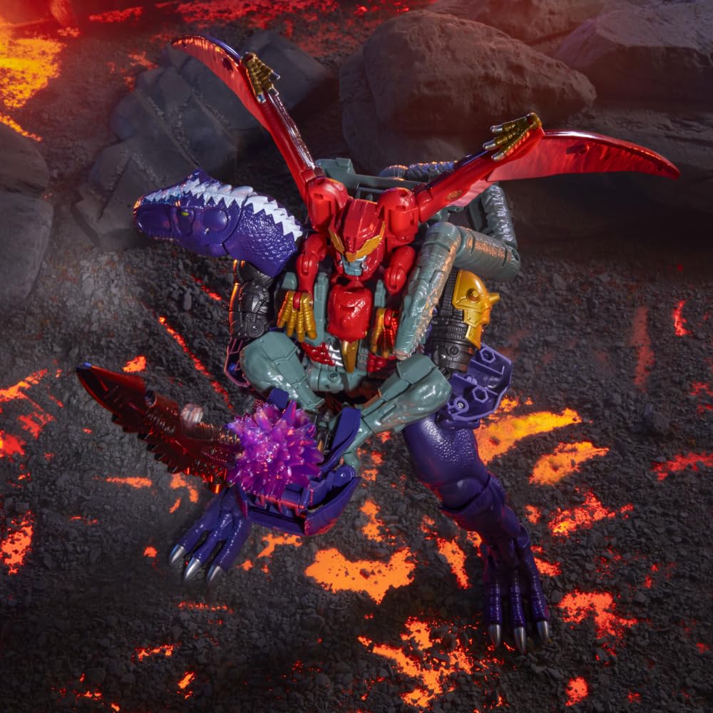 Transformers Magmatron articulated head, arms, and legs enable versatile poses.