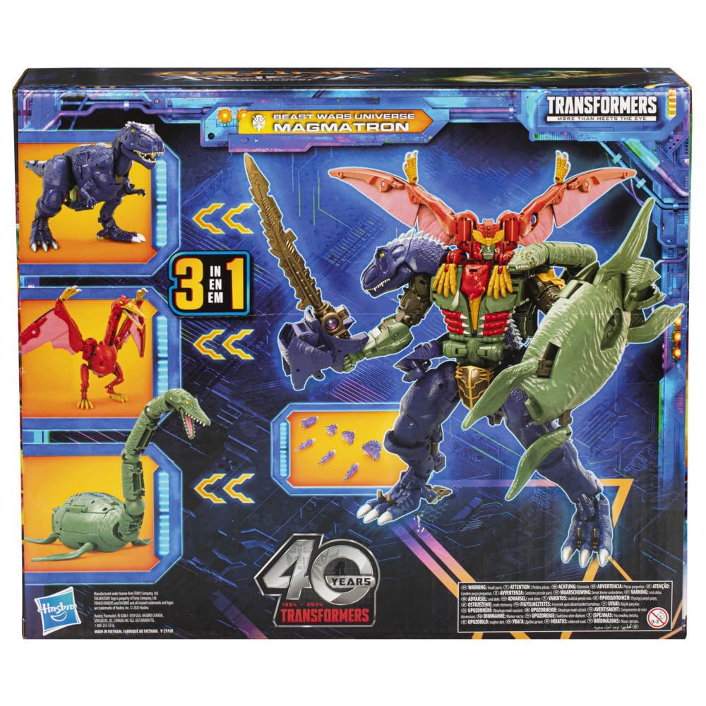 Transformers Magmatron Legacy United display captures cross-era collector appeal.