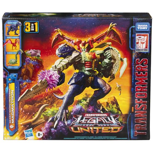 Transformers Magmatron Magmasaurus fusion in 33 steps offers dynamic display.