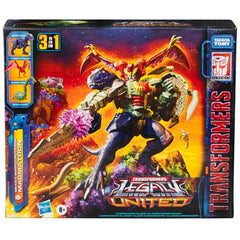 Transformers Magmatron Magmasaurus fusion in 33 steps offers dynamic display.