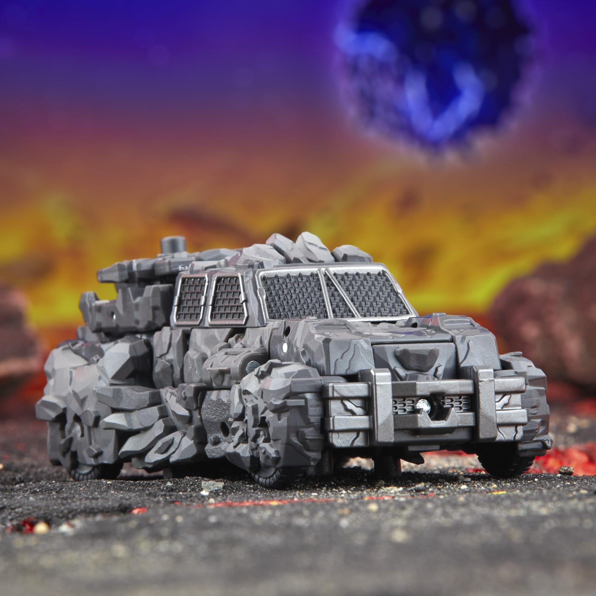 Transformers Magneous poseable figure brings rock texture and presence to shelves.