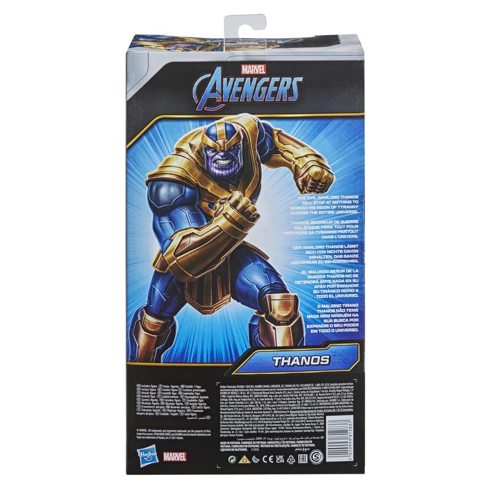 Marvel Avengers Titan Hero Series Thanos figure with classic design.