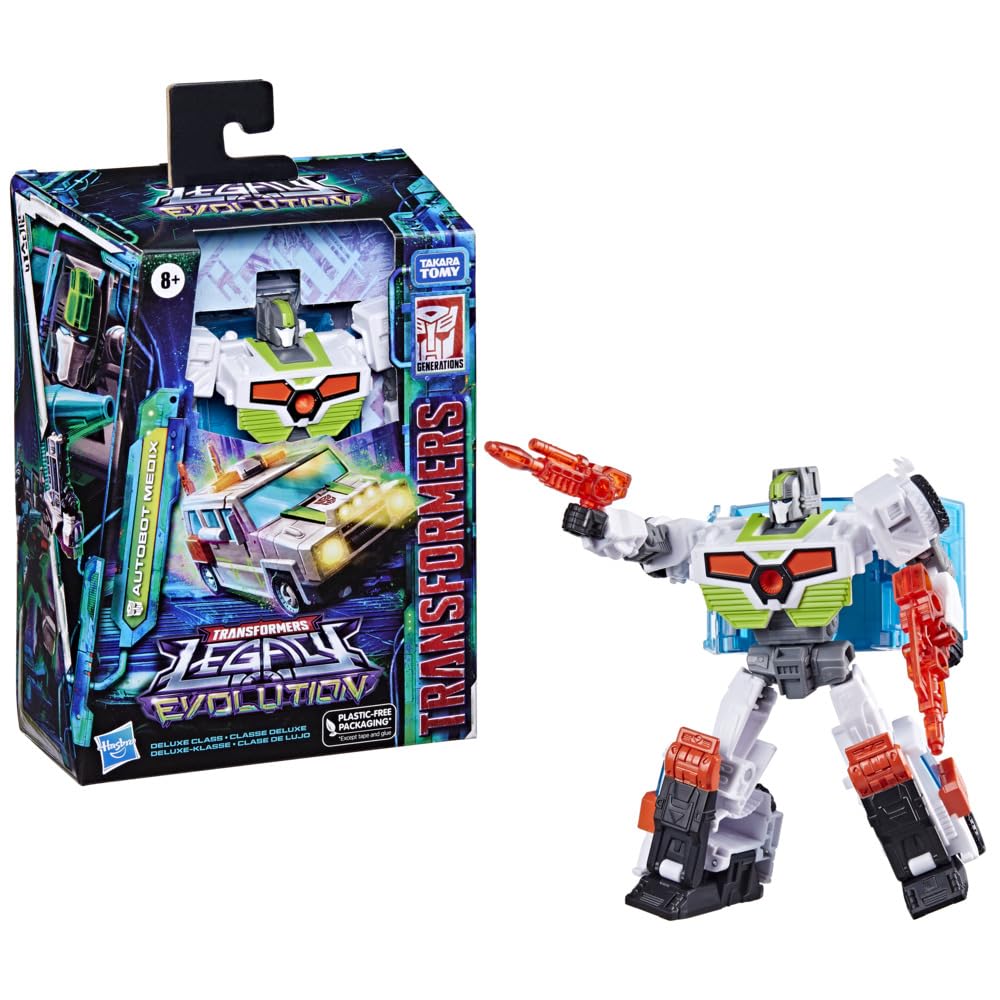 Transformers Medix Deluxe Class figure shown front view for display and posing