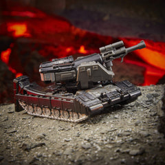 G1-inspired blaster connects to Fusion Cannon for versatile display.