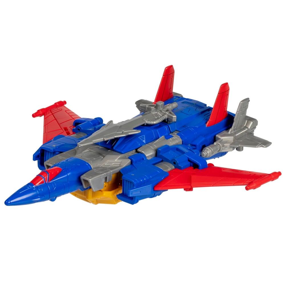 Transformers Metalhawk jet mode during flight for imaginative play