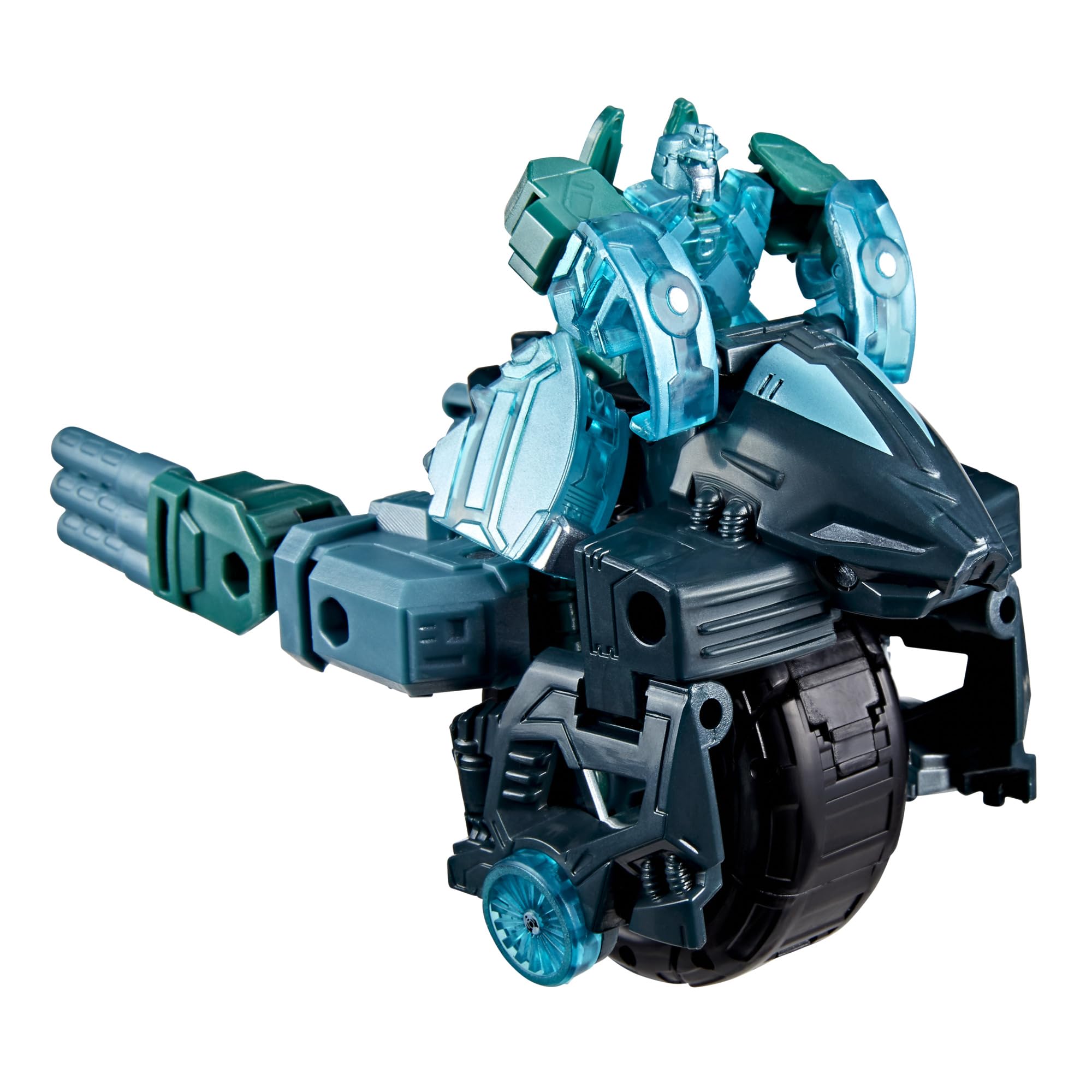 Transformers Micronus Prime deluxe in motorcycle mode for action-packed play.