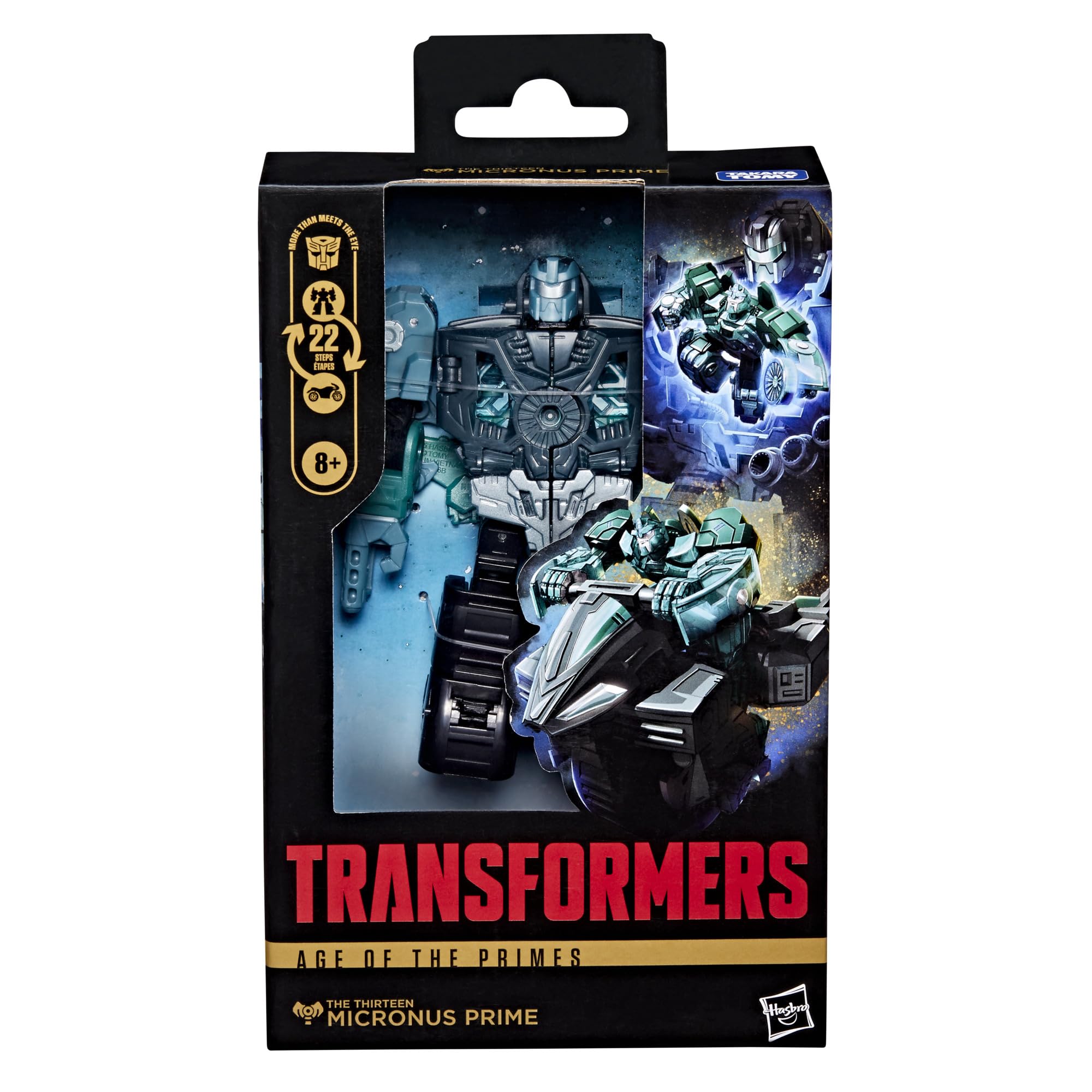 Transformers Micronus Prime mini figure posed for compact display.