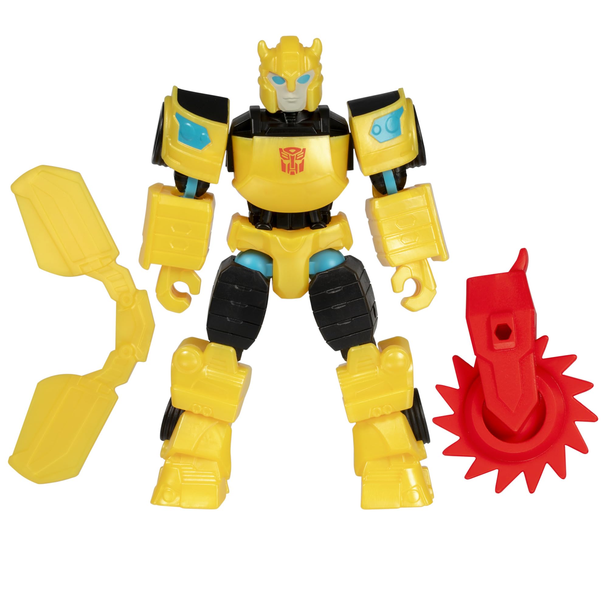 Transformers MixMashers Bumblebee assembly demonstrates customizable play options.
