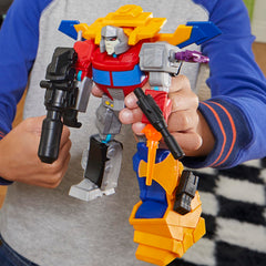 Transformers MixMashers figure mash enables kids to craft unique cross-character combinations.
