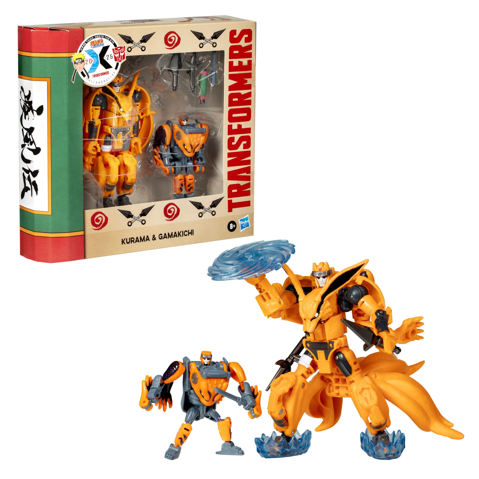 Kurama figure converts between robot and nine-tailed fox mode for versatile posing.