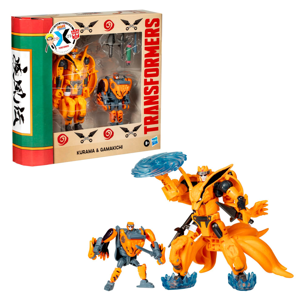 Kurama figure converts between robot and nine-tailed fox mode for versatile posing.