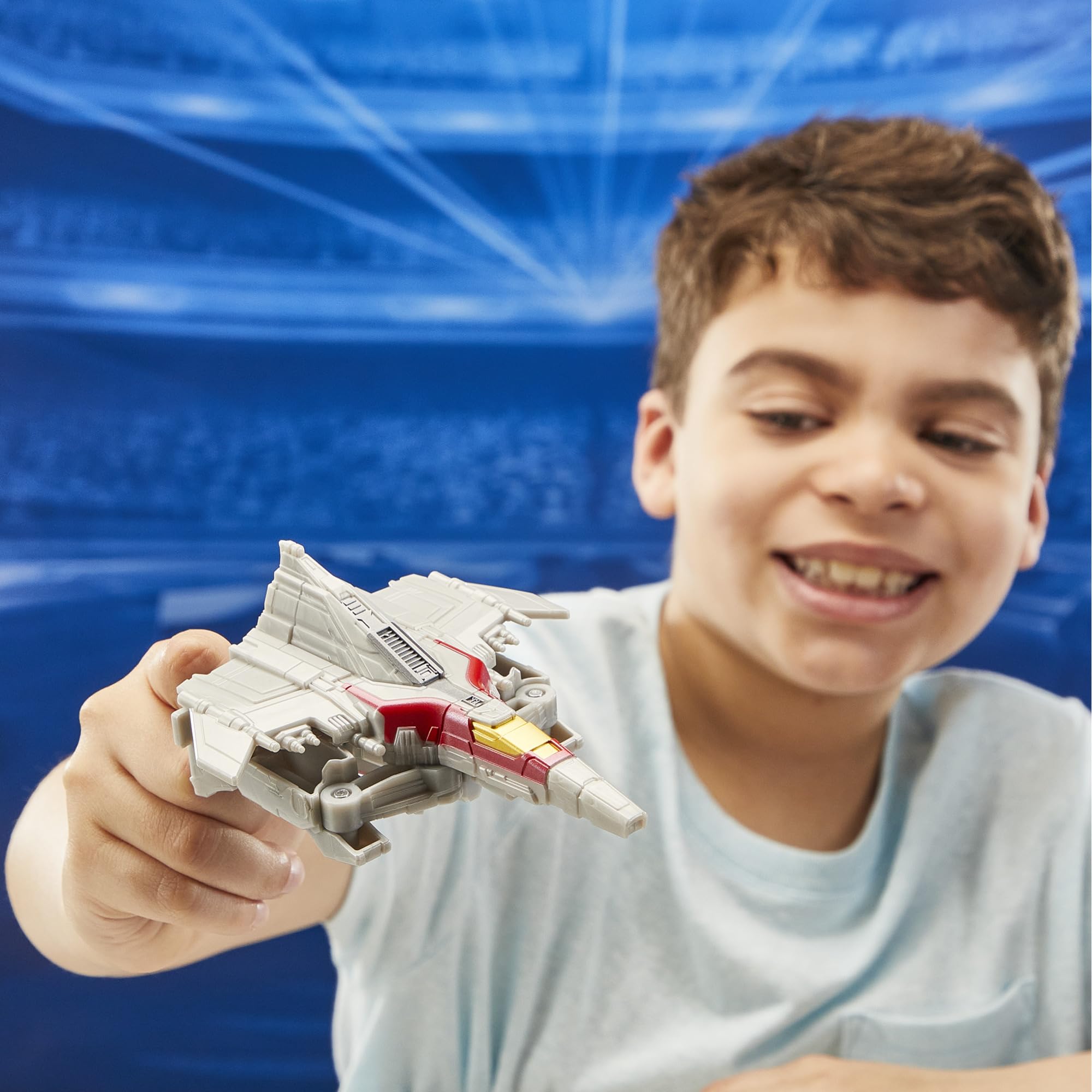 Transformers One 4-step conversion makes transforming easy for young fans.