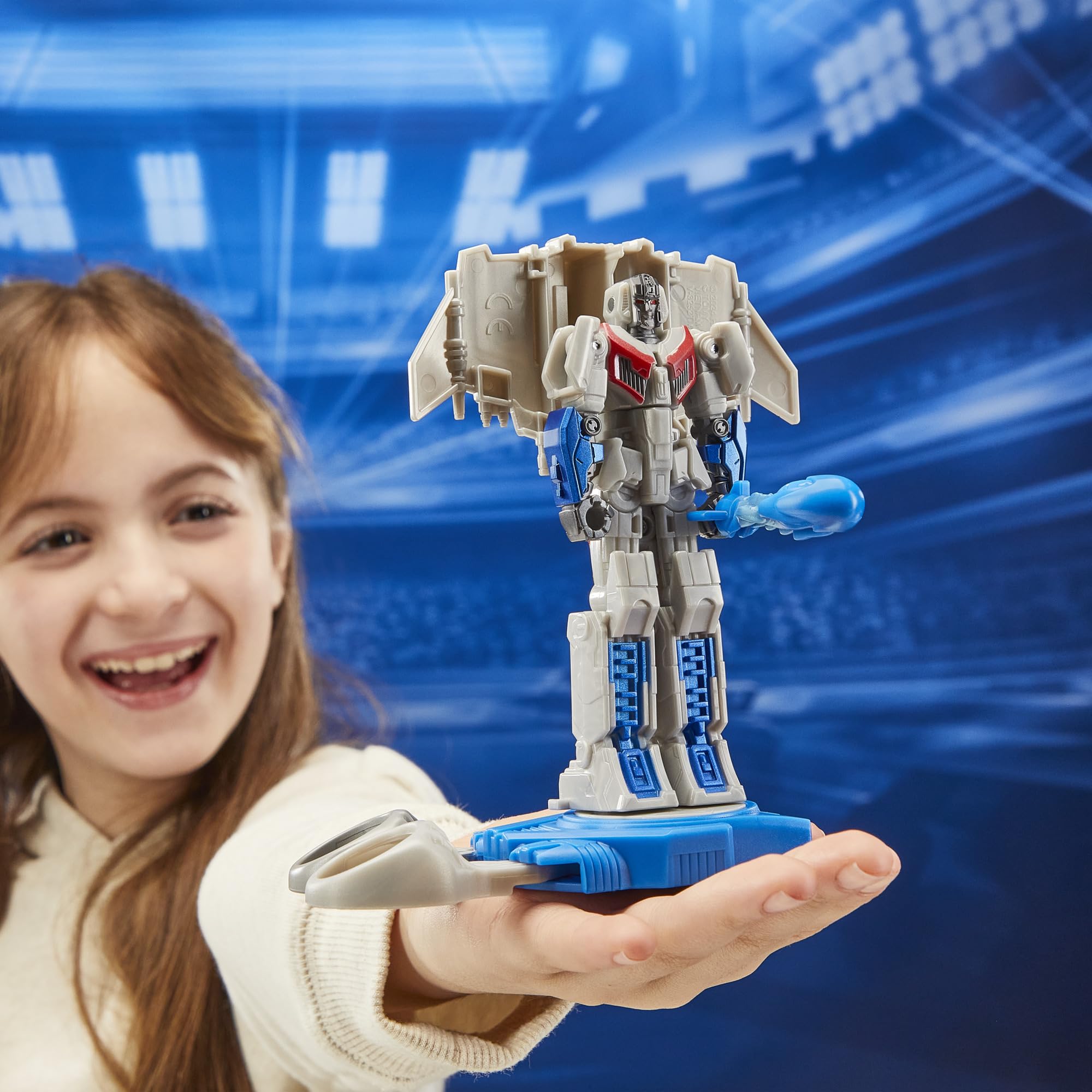 Transformers One Battle Base supports action battles and dramatic play sessions.