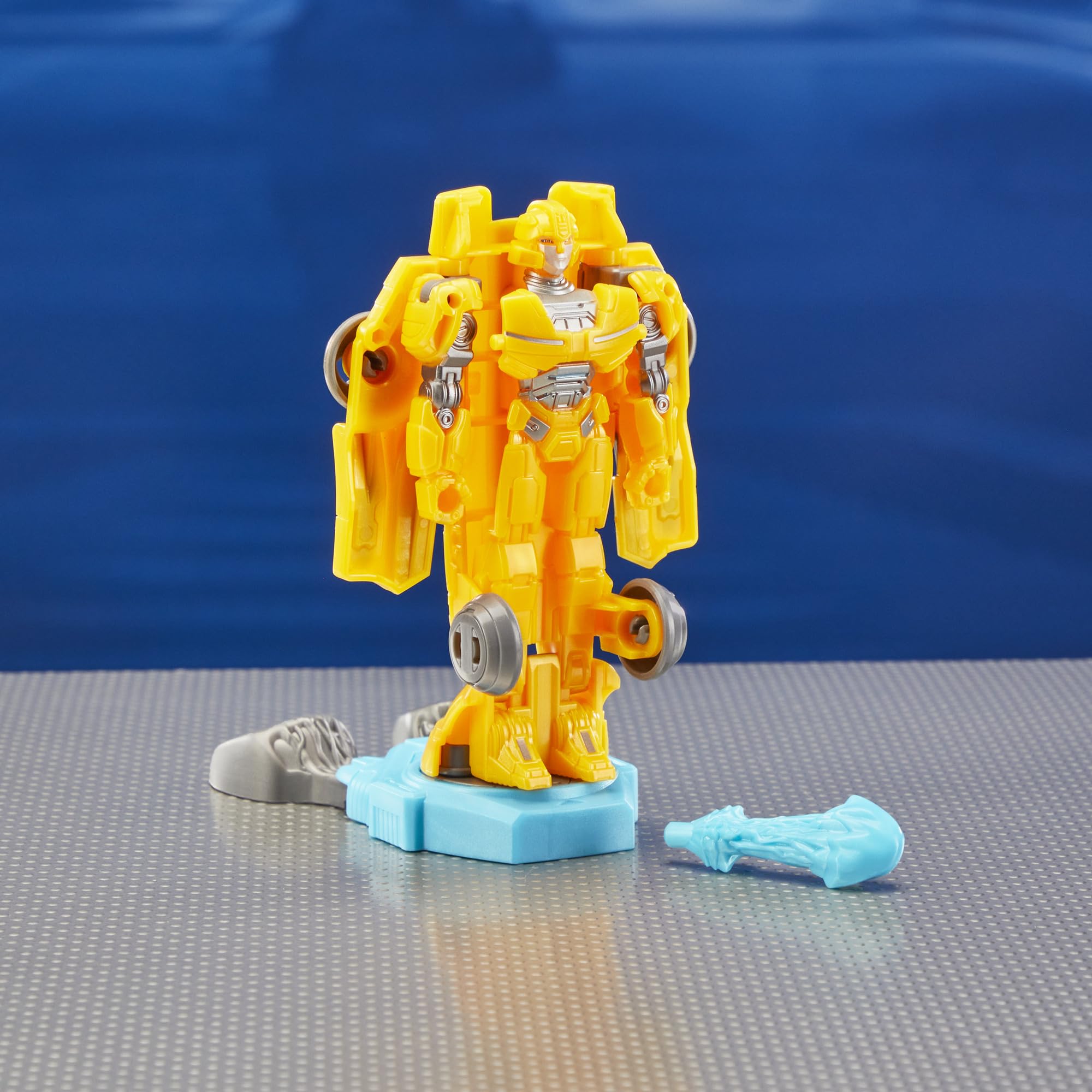 Bumblebee with Energon Power Sword in robot mode for heroic battles.