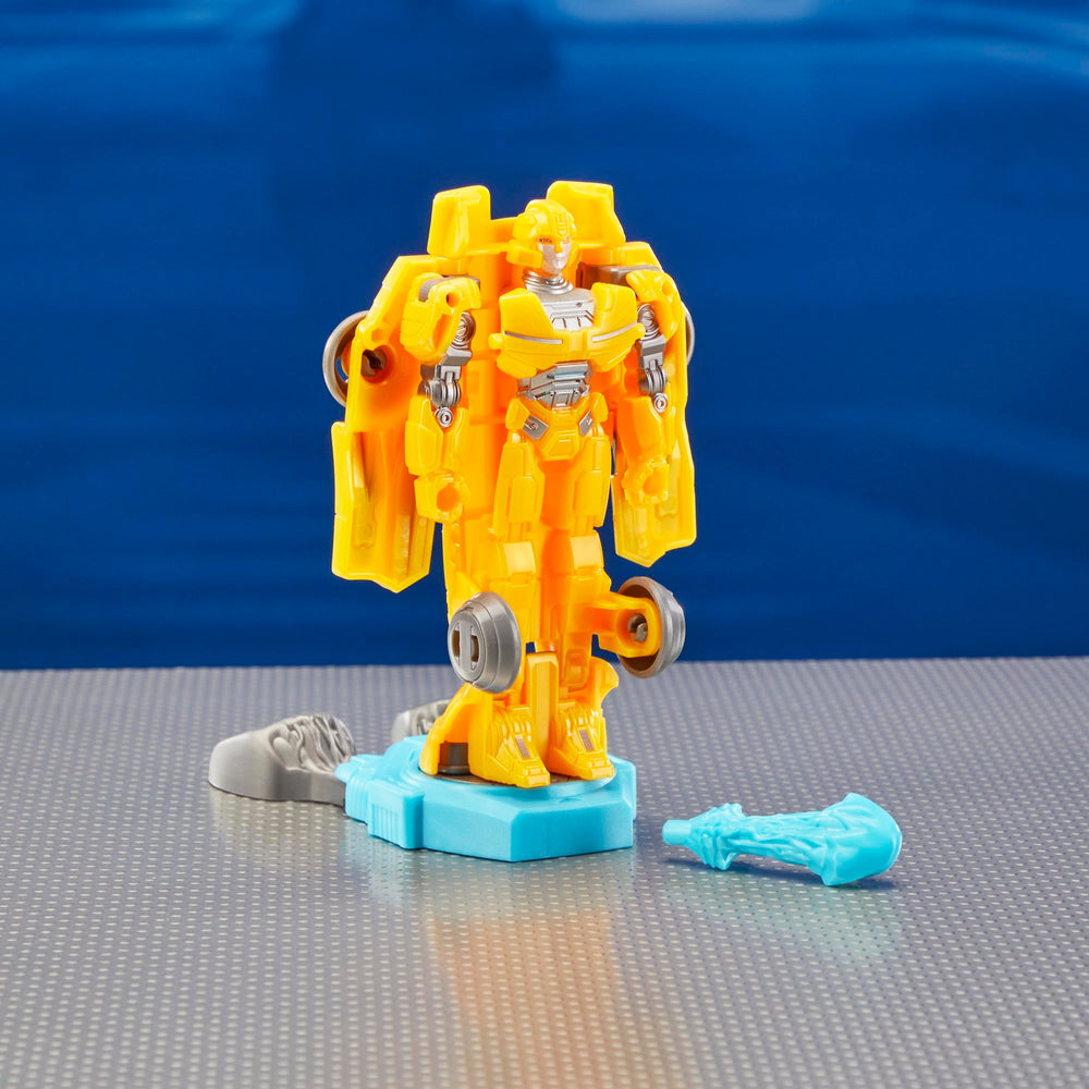 Bumblebee with Energon Power Sword in robot mode for heroic battles.