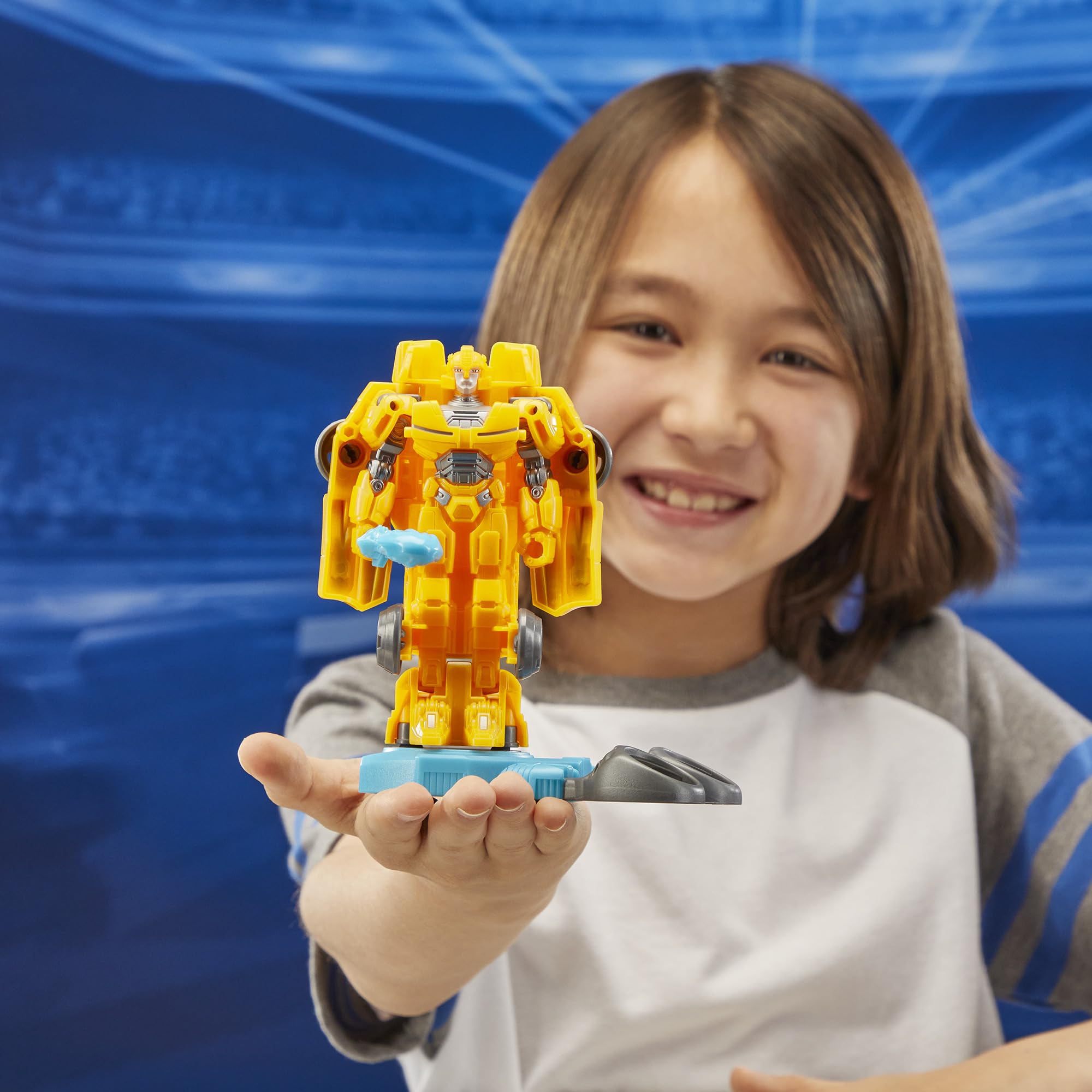 Movie-inspired Bumblebee design from Transformers One for collectors.