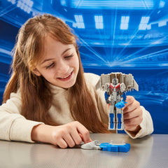 Transformers One Energon Power Sword attaches in robot mode for dramatic battles.