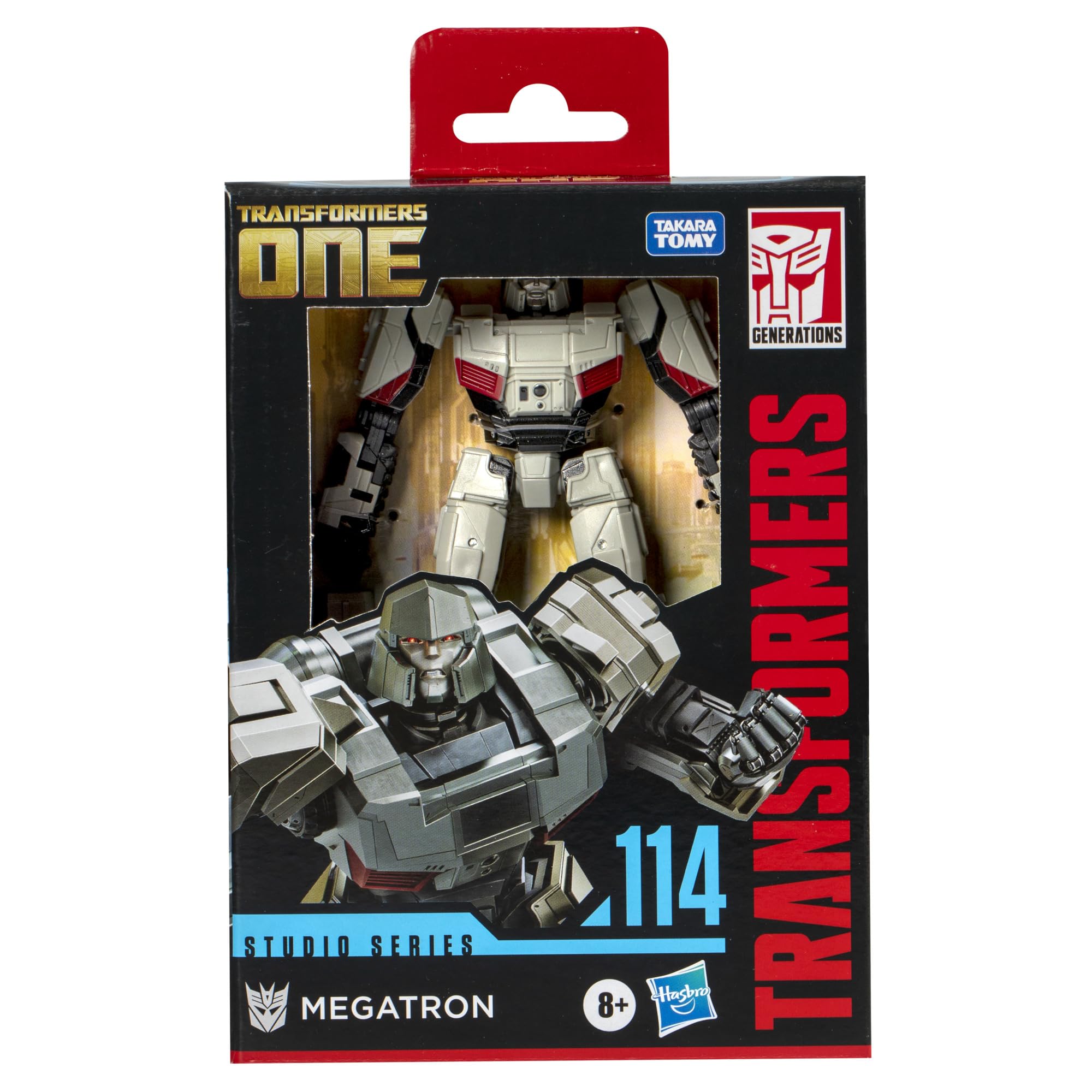 Transformers Megatron blaster accessory attaches in both robot and tank modes.