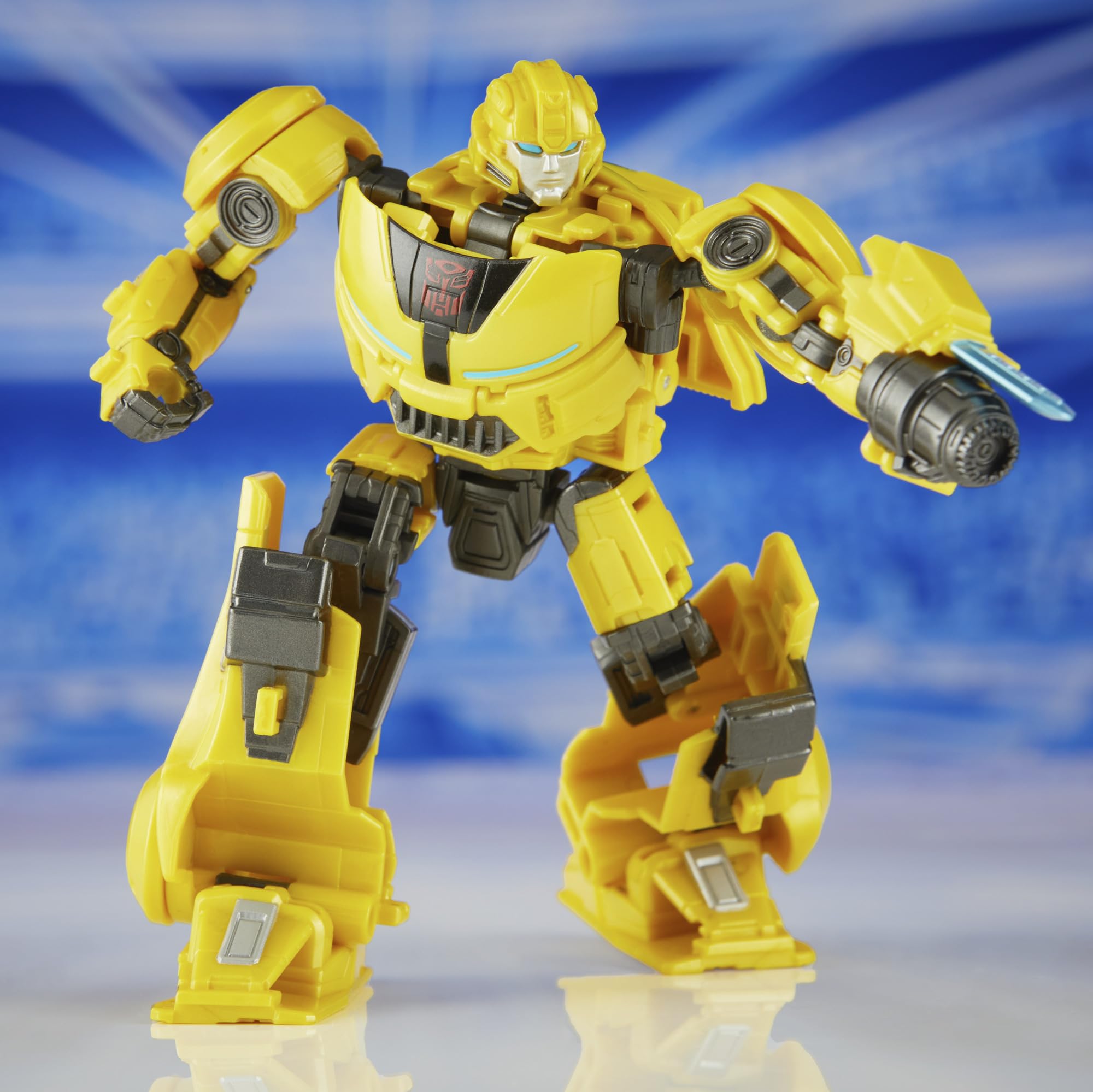 5-inch Bumblebee B-127 figure shown in dynamic robot stance