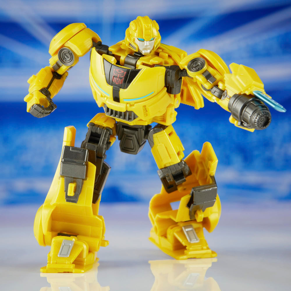 5-inch Bumblebee B-127 figure shown in dynamic robot stance
