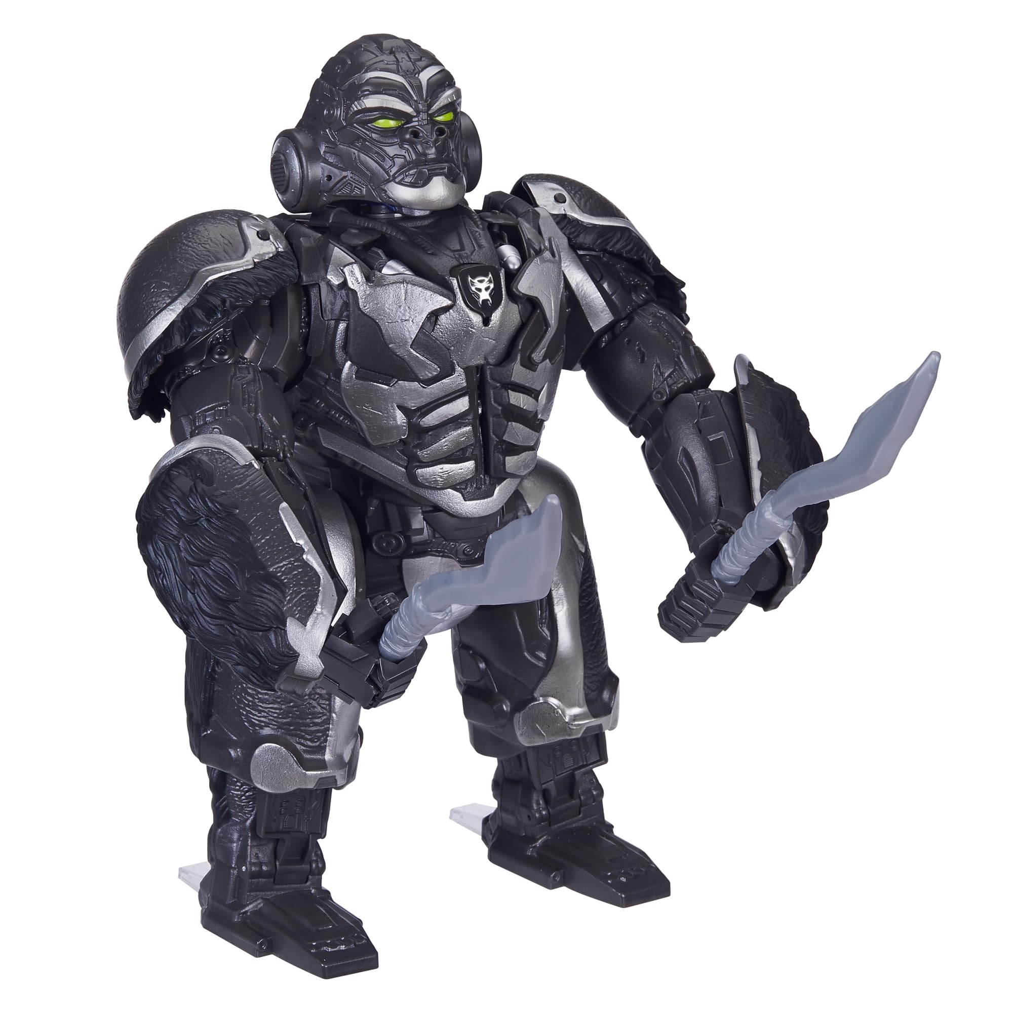Transformers Optimus Primal animatronic front view with vivid lights