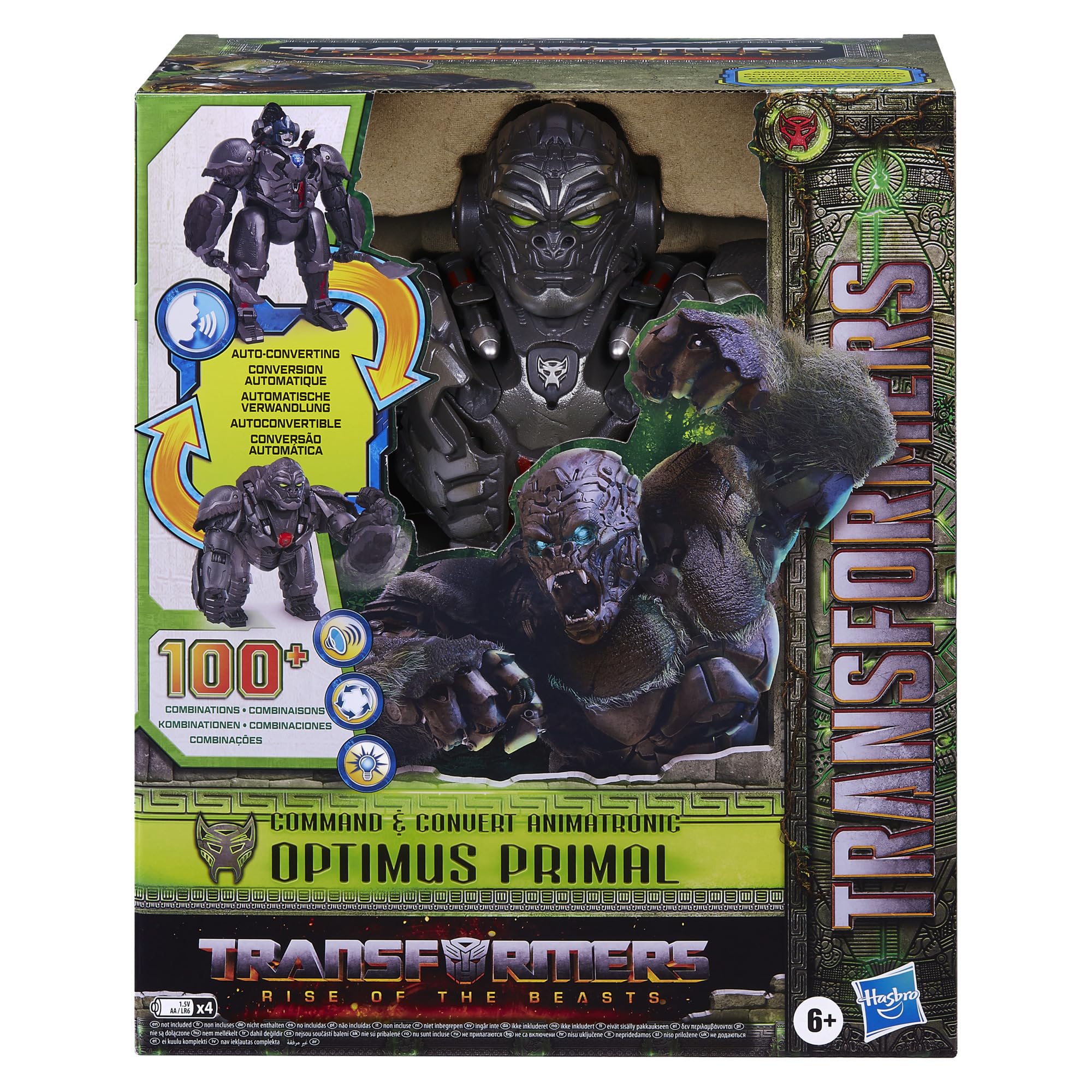 Transformers Optimus Primal robot-to-gorilla conversion powered by voice