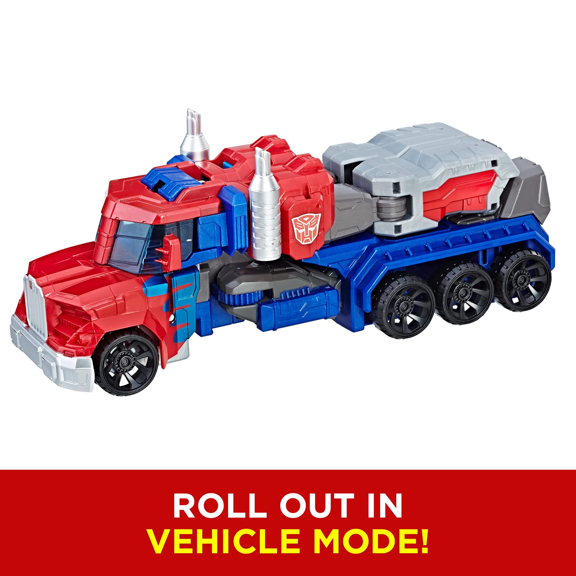 Optimus Prime conversion steps highlight easy 6-step robot-to-truck shift.