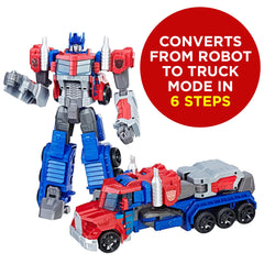Optimus Prime truck mode enables quick, dynamic play after transformation.