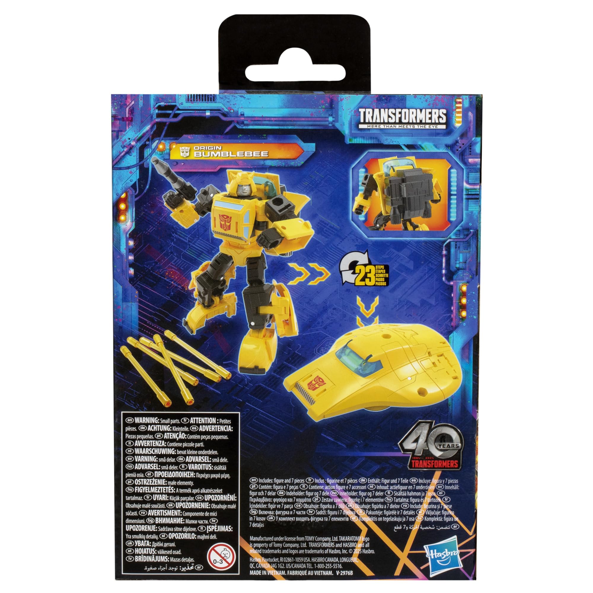 Transformers Origin Bumblebee display-ready packaging for collectors.