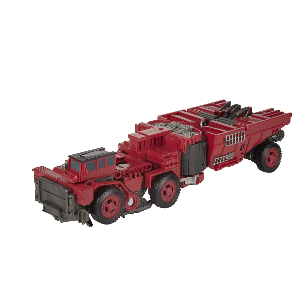 Transformers Overload removable backdrop supports personalized dioramas.