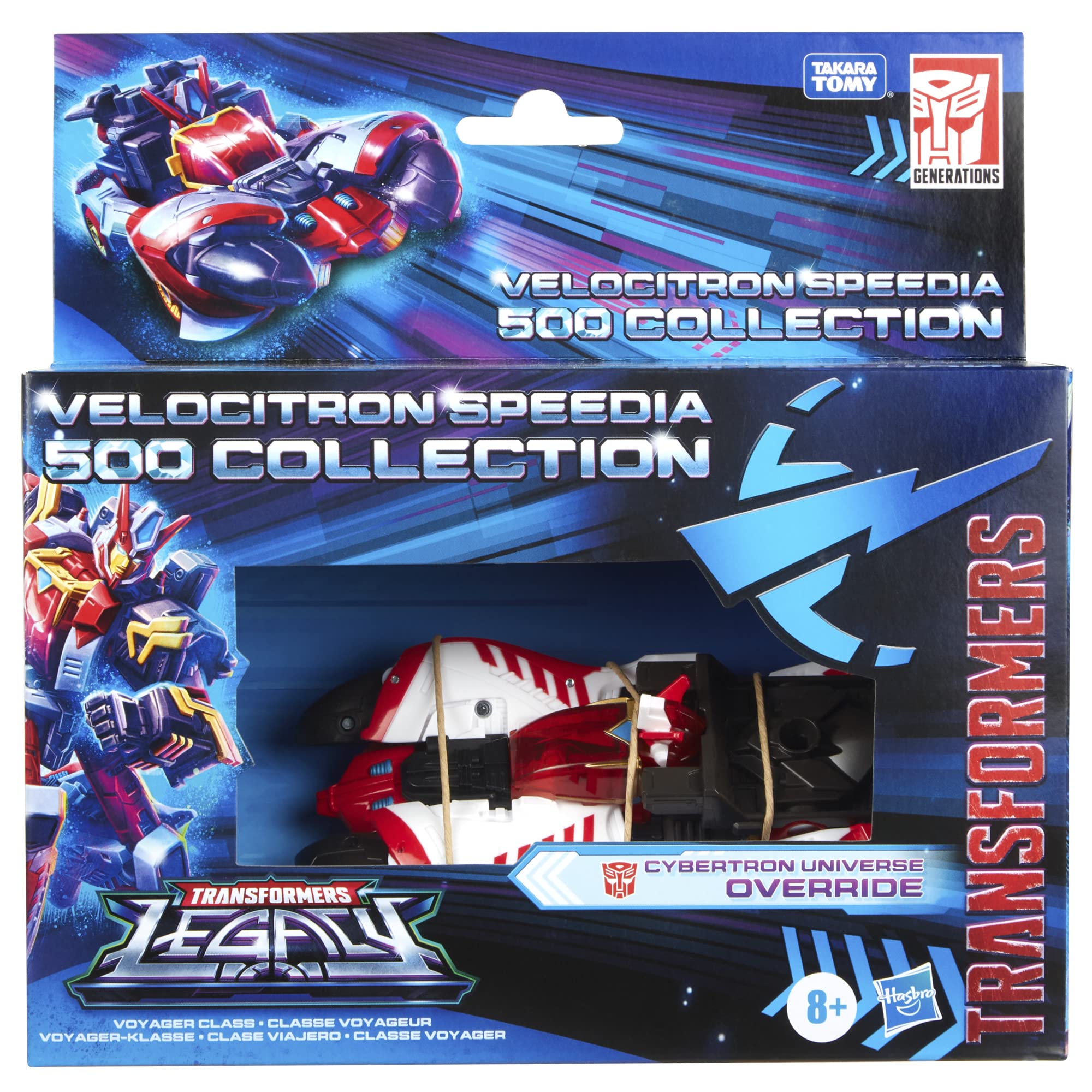 Transformers Override 18 box back—detailed specs help informed shopping.