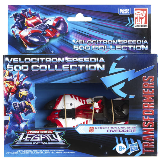 Transformers Override 18 box back—detailed specs help informed shopping.