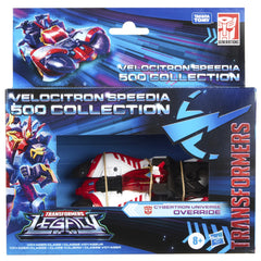 Transformers Override 18 box back—detailed specs help informed shopping.