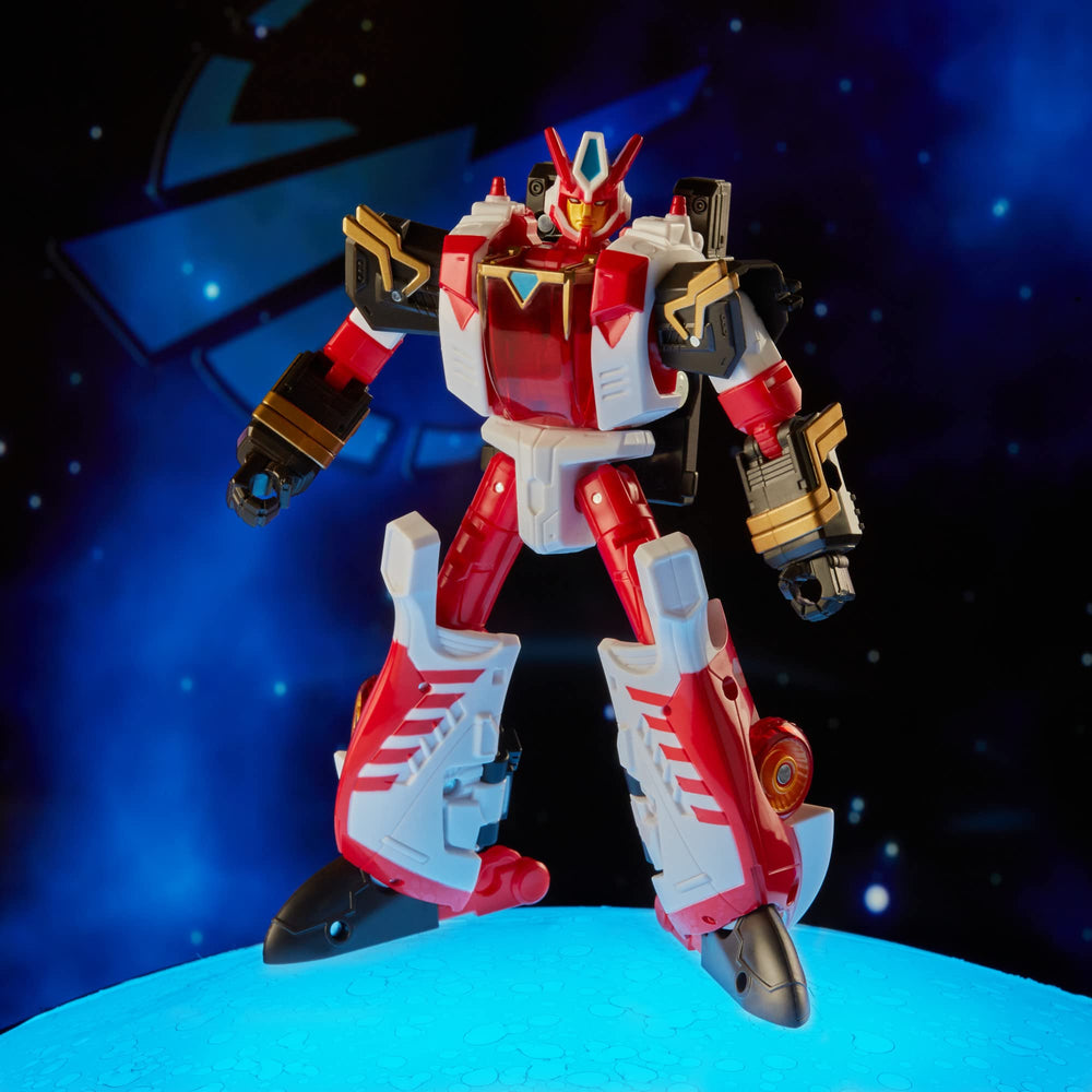 Transformers Override 18 vehicle mode—dual-state display option on shelf.