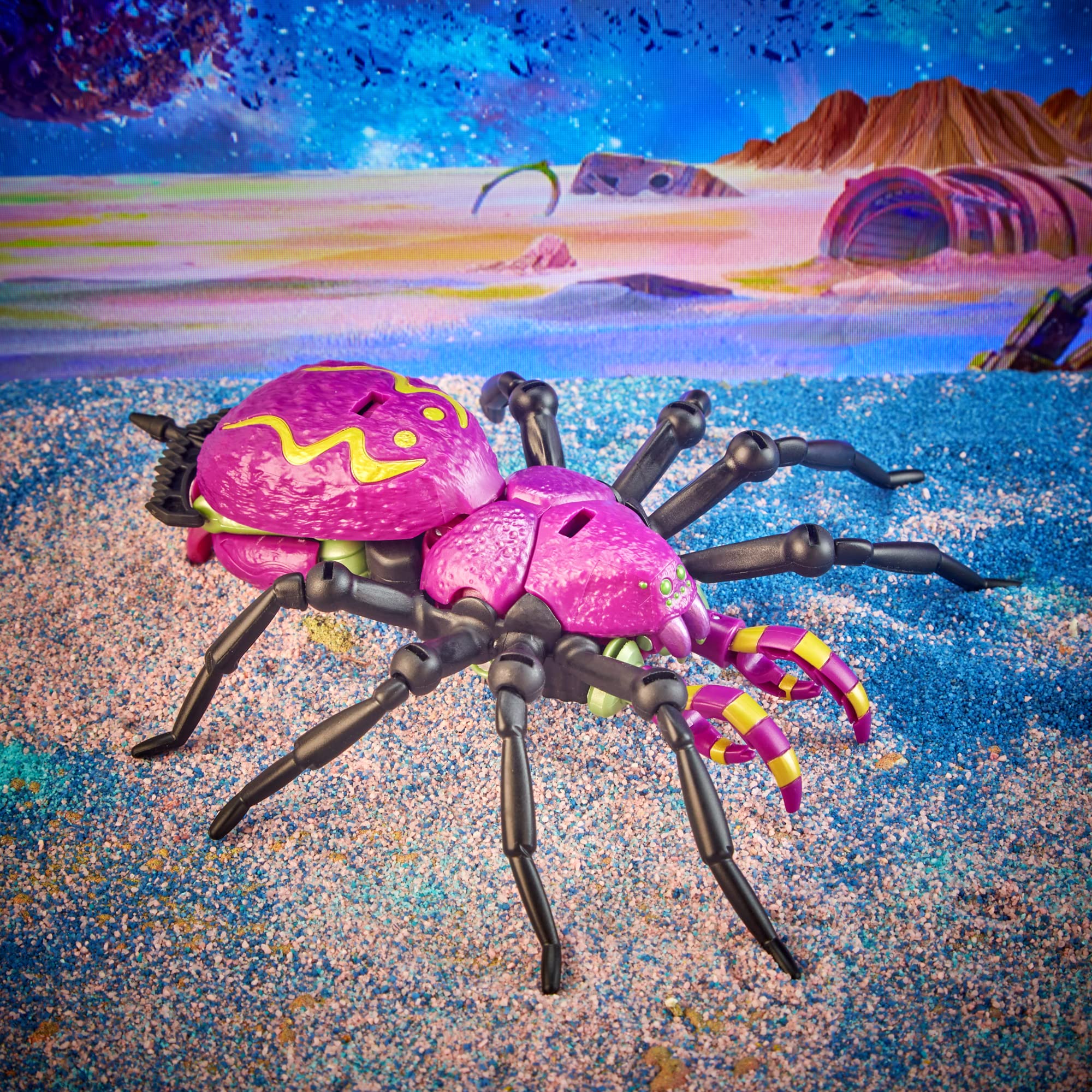 Transformers Generations Legacy Predacon Tarantulas QR code reveals character specs.