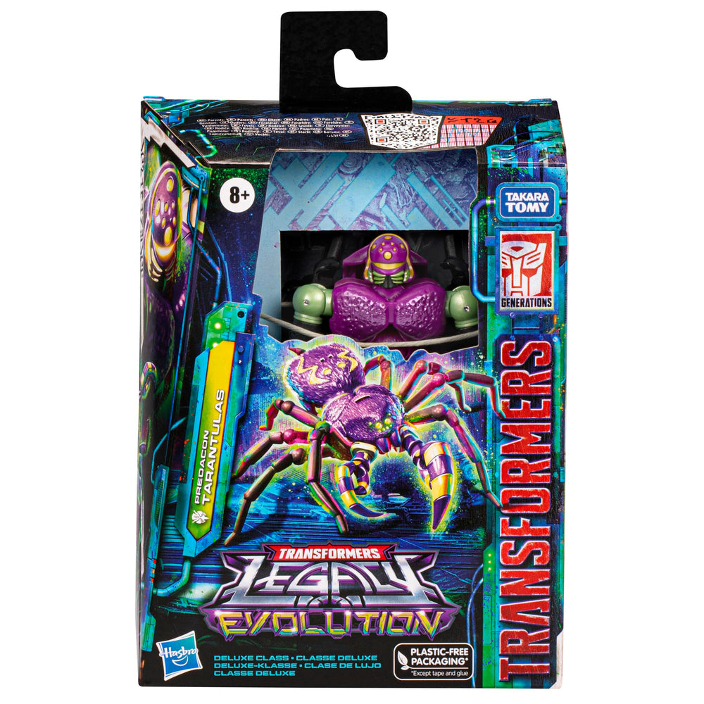 Transformers Predacon Tarantulas transformation action, Evo-Fusion conversion shown.